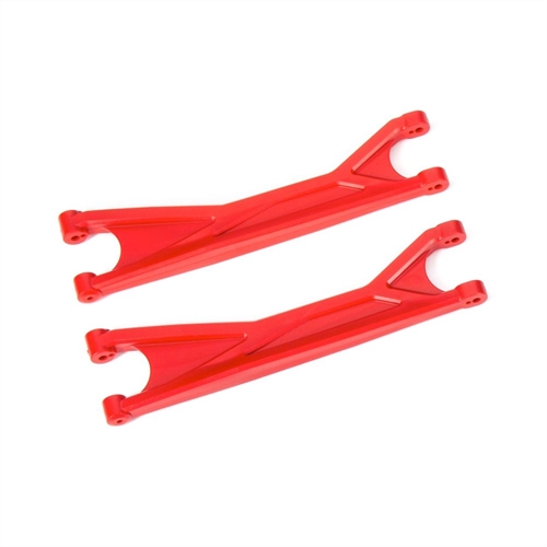 Suspension arms, upper, red (left or right, front or rear) (2) (for use with #7895 X-Maxx WideMaxx suspension kit)