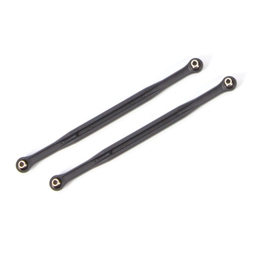Toe links, 202.5mm (187.5mm center to center) (black) (2) (for use with #7895 X-Maxx WideMaxx suspension kit)