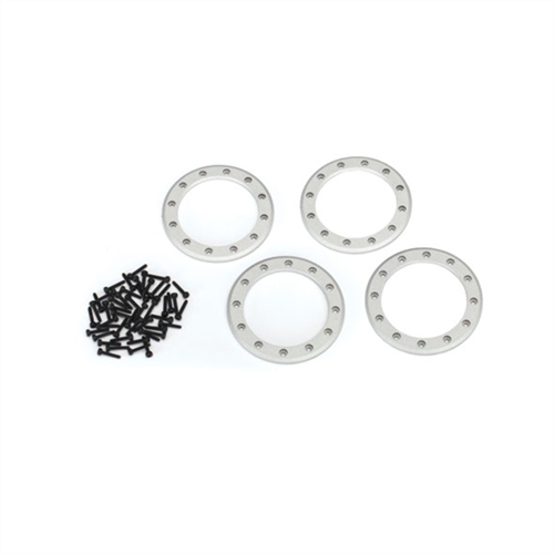 Beadlock rings, satin (2.2') (aluminum)(4)/ 2x10 CS (48)