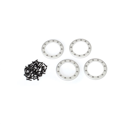 Beadlock rings, satin (1.9') (aluminum) (4)/ 2x10 CS (48)