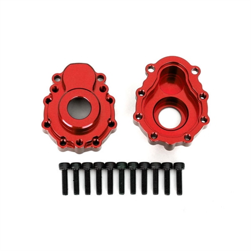 Portal housings, outer, 6061-T6 aluminum (red-anodized) (2)/