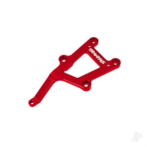 Chassis brace, front, 6061-T6 aluminium (red-anodised)