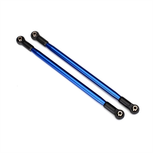 Suspension link, rear (upper) (blue-anodized) (10x206mm, cen