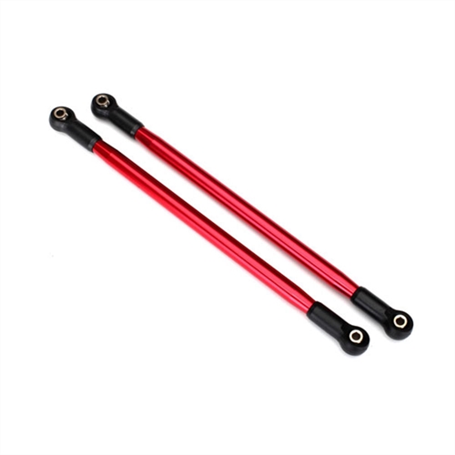 Suspension link, rear (upper) (red-anodized) (10x206mm, cent