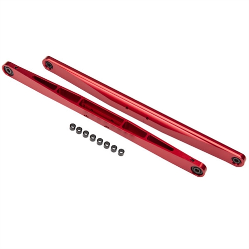 Trailing arm, red-anodized (2) (assembled with hollow balls)