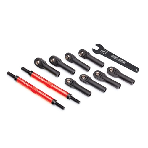 Toe links, E-Revo VXL (Red-anodized) (144mm) (2)