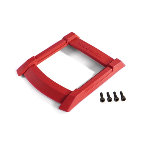 Skid plate, roof (body) (red)/ 3x12mm CS (4)