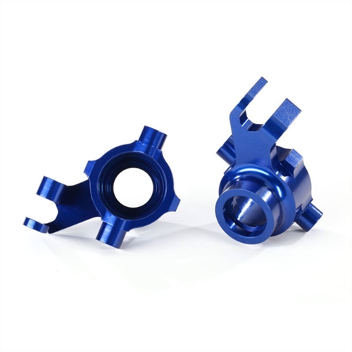 Steering blocks, 6061-T6 (blue-anodized), left & right
