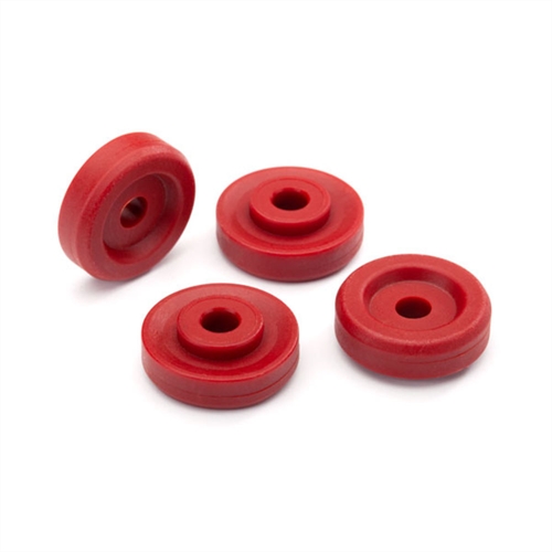 Wheel washers, red (4)