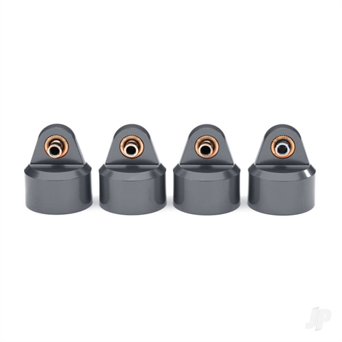 Shock caps, aluminium (gray-anodised), GT-Maxx, shocks (4)