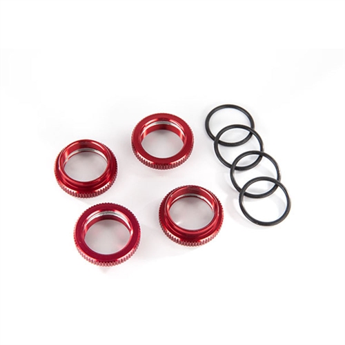 Spring retainer (adjuster), red-anodized, GT-Maxx shocks (4)