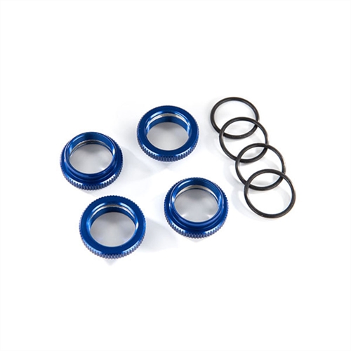 Spring retainer (adjuster), blue-anodized, GT-Maxx shocks (4