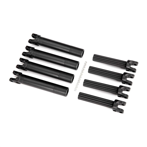 Half shaft set, left or right (plastic parts only) (internal splined half shaft/ external splined half shaft) (4 assemblies) (for use with #8995 WideMaxx suspension kit)