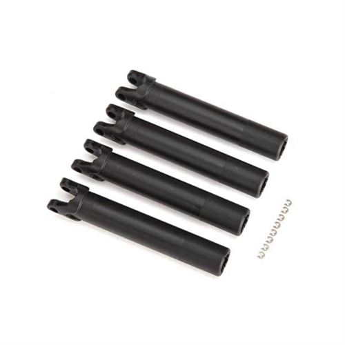 Half shafts, outer (extended, front or rear) (4)/ e-clips (8) (for use with #8995 WideMaxx suspension kit)