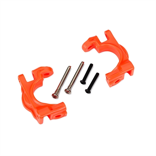 Caster blocks (c-hubs), extreme heavy duty, orange (left &
right)/ 3x32mm hinge pins (2)/ 3x20mm BCS (2) (for use with #9080
upgrade kit)
