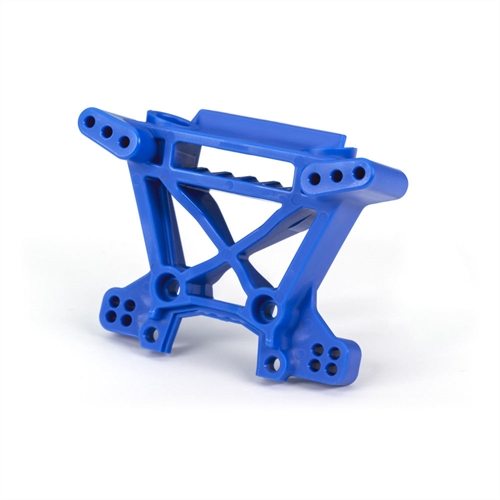Shock tower, front, extreme heavy duty, blue (for use with #9080 upgrade kit)