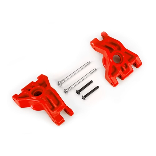 Carriers, stub axle, rear, extreme heavy duty, red (left &
right)/ 3x41mm hinge pins (2)/ 3x20mm BCS (2) (for use with #9080
upgrade kit)
