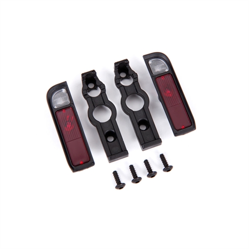 Tail light housing, black (2)/ lens (2)/ retainers (left &
right)/ 2.6x8 BCS (self-tapping) (4)
