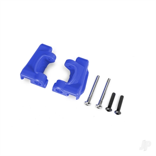 Caster blocks (c-hubs), extreme heavy duty, blue (left &
right)/ 3x26mm hinge pins (2)/ 3x15mm BCS (2) (for use with #9182
upgrade kit)
