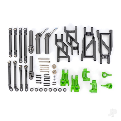 Outer Driveline & Suspension Upgrade Kit, extreme heavy duty,
green (fits Rustler 2WD or Stampede 2WD)
