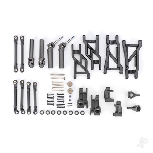 Outer Driveline & Suspension Upgrade Kit, extreme heavy duty,
black (fits Slash 2WD)
