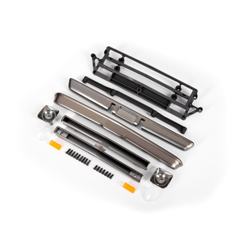 Body accessories, Chevrolet C10, satin black chrome (includes
grille (upper & lower), headlight housings (left & right),
bumpers (front & rear), mounting retainers and hardware)
