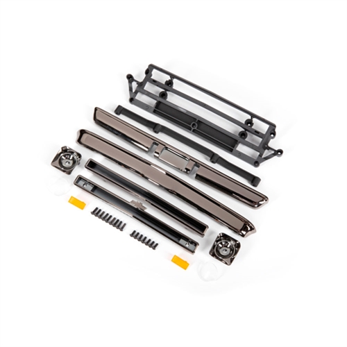 Body accessories, Chevrolet C10, black chrome (includes grille
(upper & lower), headlight housings (left & right), bumpers
(front & rear), mounting retainers and hardware)
