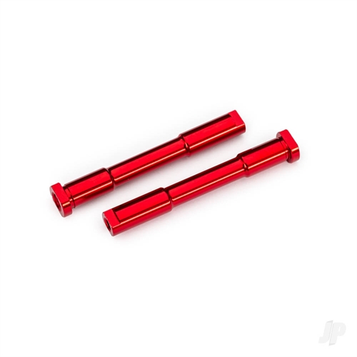 Bellcrank posts, steering (aluminium, red-anodised)