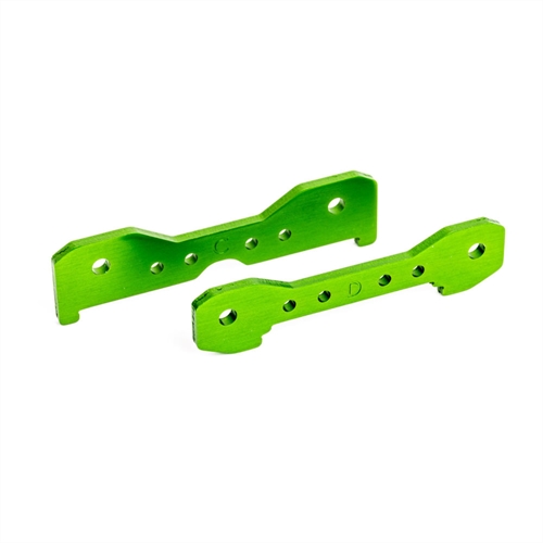 Tie bars, rear, 6061-T6 aluminium (green-anodised)