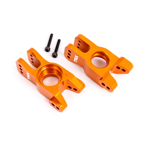 Carriers, stub axle, 6061-T6 aluminium (orange-anodised) (left and right)