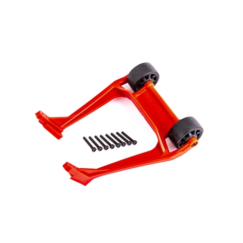 Wheelie bar, red (assembled)