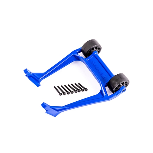 Wheelie bar, blue (assembled)
