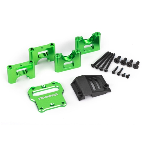 Mount, center differential carrier, 6061-T6 aluminium (green-anodised)