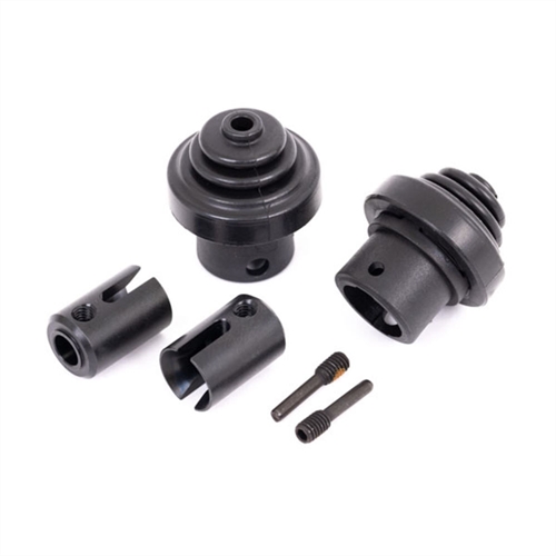 Drive cup, front or rear (hardened steel) (for differential pinion gear) / driveshaft boots (2) / boot retainers (2)