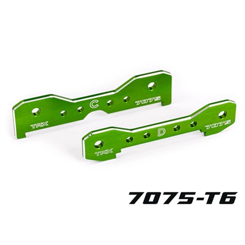 Tie bars, rear, 7075-T6 aluminium (green-anodised) (fits Sledge)