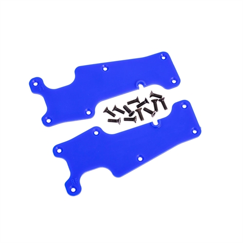 Suspension arm covers, blue, front (left and right) / 2.5x8 CCS (12)