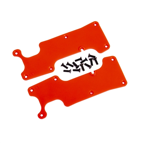 Suspension arm covers, red, rear (left and right) / 2.5x8 CCS (12)