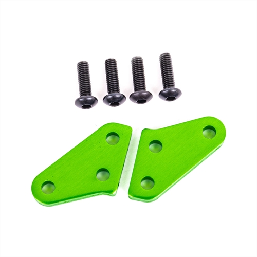 Steering block arms (aluminum, green-anodized) (2) (fits #9537 and 9637 steering blocks)