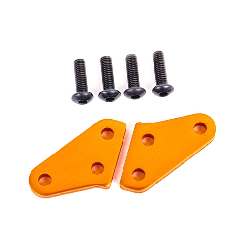 Steering block arms (aluminum, orange-anodized) (2) (fits #9537 and 9637 steering blocks)
