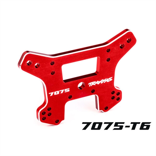 Shock tower, front, 7075-T6 aluminium (red-anodised) (fits Sledge)
