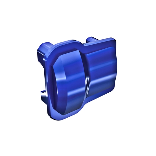 Axle cover, 6061-T6 aluminium (blue-anodised) (2)/ 1.6x12mm BCS (with threadlock) (8)