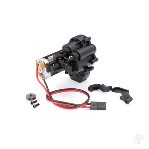 Two speed transmission, complete (32.7:1 and 9.9:1 gear reduction ratios) (includes Titan 87T motor)