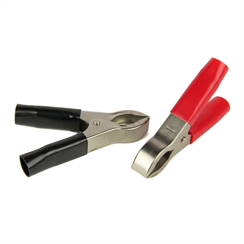 "Alligator Clips, Large, Bullet Connect"