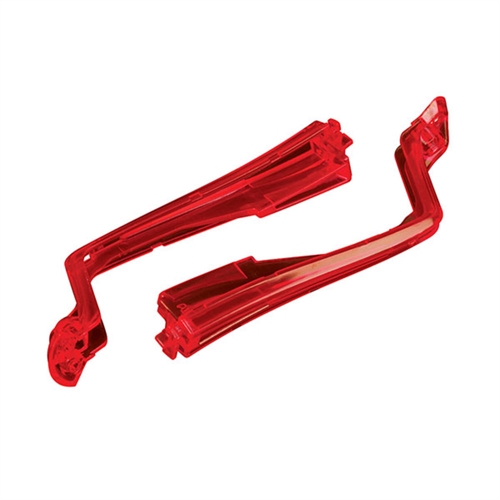 LED lens, front, red (left & right)