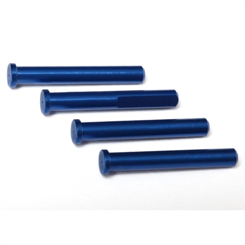 Main shaft, 7075-T6 alu, blue-anodised (4)/ 1.6x5mm BCS (4)