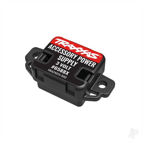 Accessory power supply (regulated, 3V, 3 amp), power tap connector (with cable), 3x10 BCS (2), 2.6x8 BCS (2)