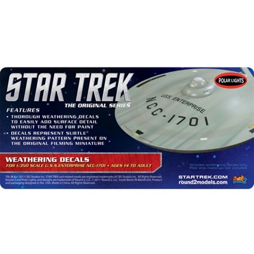 1350 Star Trek USS Enterprise Weathering