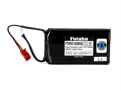 FT2F2100B 6.6V 2100mAh LiFe Transmitter Battery for 4PL/4PX/8J/10J/14SG/18SZ Tx