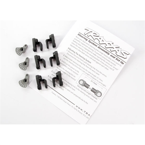 Servo horns, steering and throttle (for non-Traxxas servos