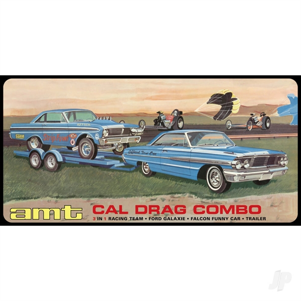 Cal Drag Combo 1964 Galaxie, AWB Falcon & Trailer